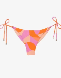 ViX Paula Hermanny Martinica Tie Side Bikini Pant - Orange and Pink Fashion