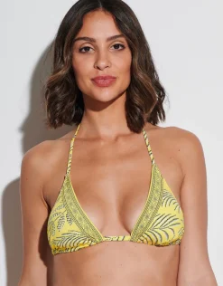 Tessy Martinica Triangle Bikini Top - Yellow Discount