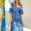 Iconique Maya Maxi Dress - Blue Best