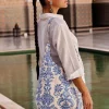 Iconique Maya Paisley Beach Bag - Multi Blue Clearance