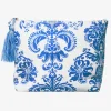 Iconique Maya Paisley Clutch Bag - Multi Blue Clearance