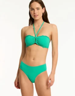 Sea Level Messina Ring Bandeau Bikini Top - Evergreen Online