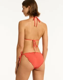 Sea Level Messina Tie Side Bikini Pant - Flame New