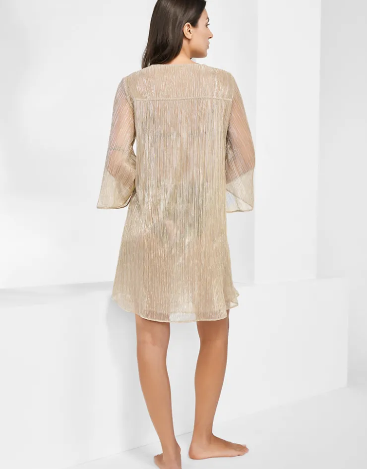 Maryan Mehlhorn Metallic Tunic - Gold Hot