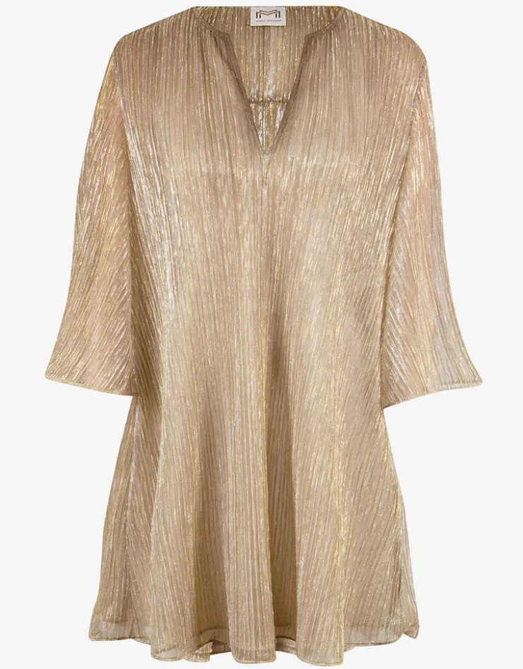 Maryan Mehlhorn Metallic Tunic - Gold Hot