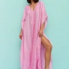 Pitusa Metallic Weave Thobe - Pink Clearance