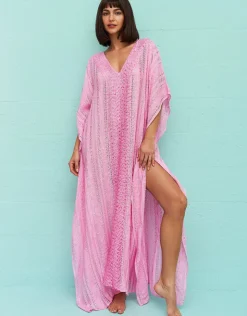 Pitusa Metallic Weave Thobe - Pink Clearance