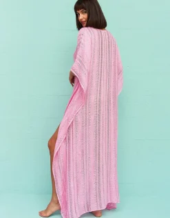Pitusa Metallic Weave Thobe - Pink Clearance