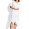 Seafolly Midi Amnesia Kaftan - White Clearance