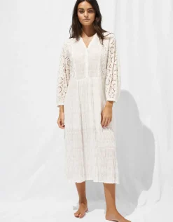 Watercult Midi Beach Dress - Optic White Best