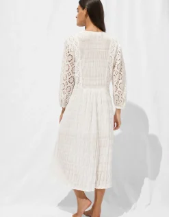 Watercult Midi Beach Dress - Optic White Best