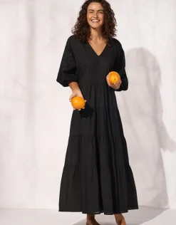 Watercult Midi Dress - Black Outlet