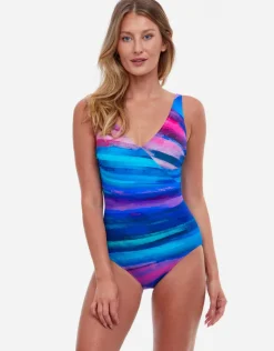 Gottex Midnight Light Surplice Swimsuit - Multi Sale