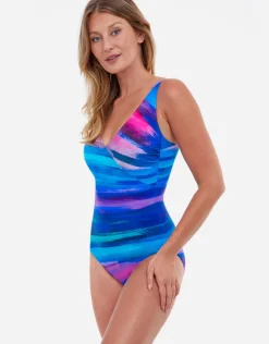 Gottex Midnight Light Surplice Swimsuit - Multi Sale
