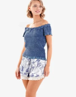 Iconique Mila Shorts - Light Blue Discount
