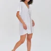Pitusa Mini Abaya Dress - White Fashion
