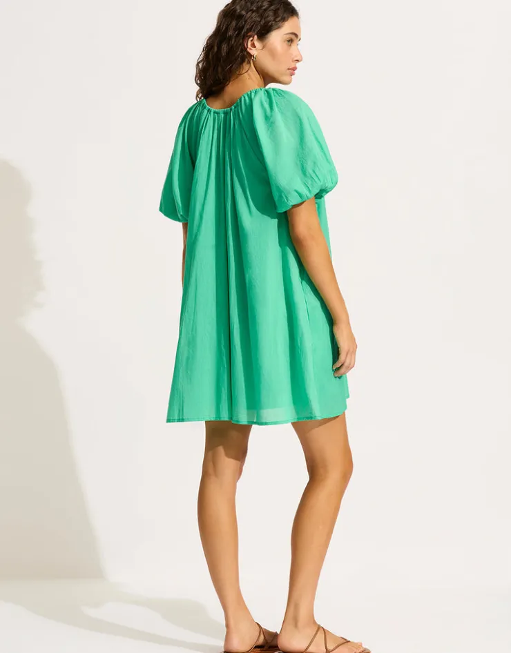 Seafolly Mini Babydoll Beach Dress - Jade Green Best