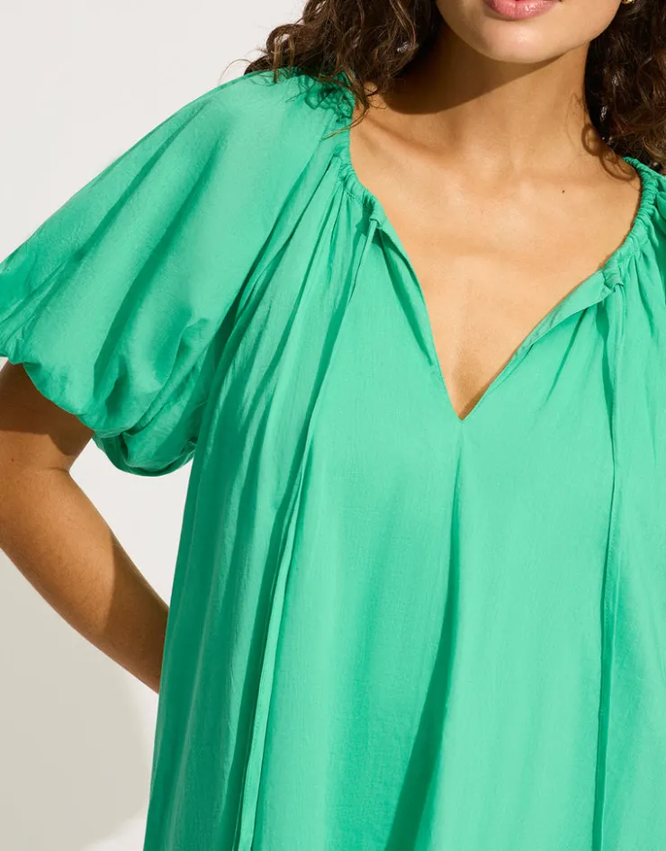 Seafolly Mini Babydoll Beach Dress - Jade Green Best