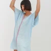 Pitusa Mini Pima Abaya Dress - Celeste Discount