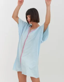 Pitusa Mini Pima Abaya Dress - Celeste Discount