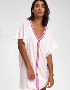 Pitusa Mini Pima Abaya Dress - White Best