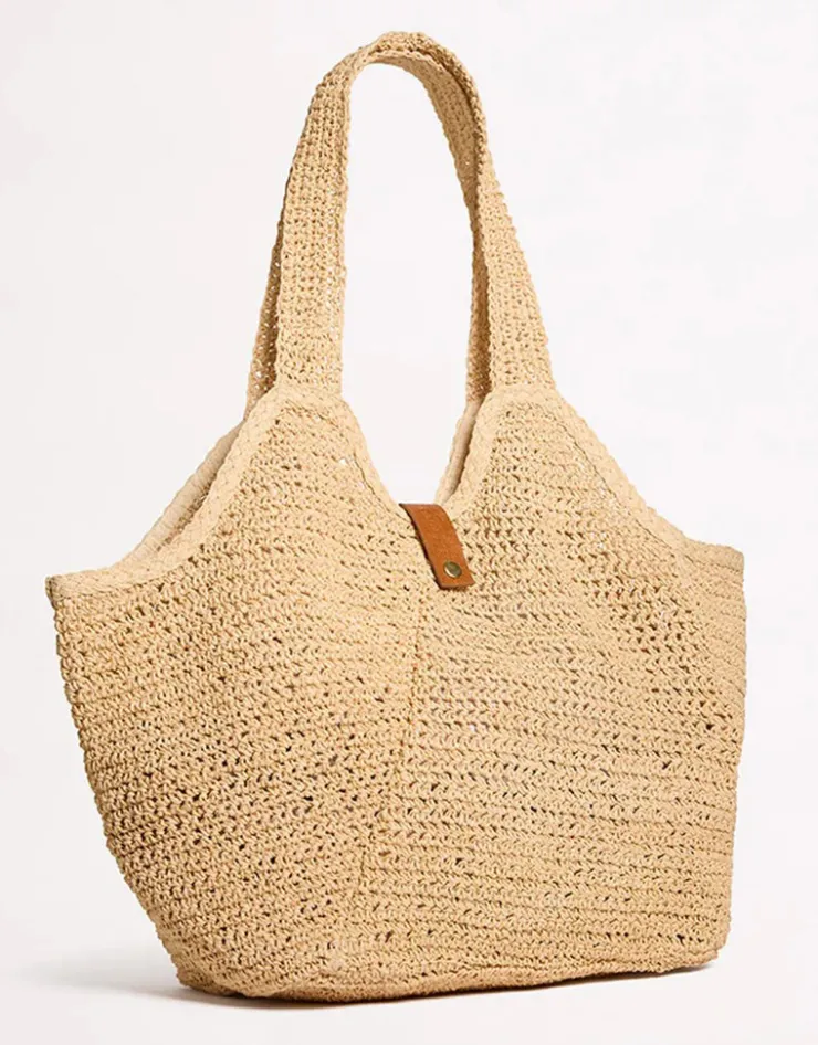 Seafolly Mirage Woven Tote Bag - Natural Clearance