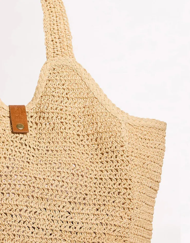 Seafolly Mirage Woven Tote Bag - Natural Clearance