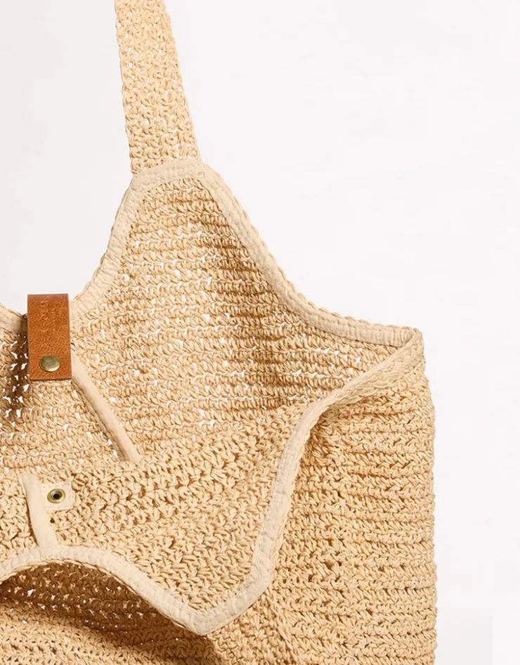 Seafolly Mirage Woven Tote Bag - Natural Clearance