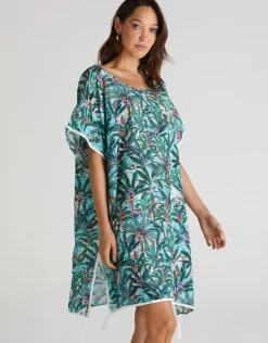 Aqua Blu Muse Kaftan - Multi Outlet