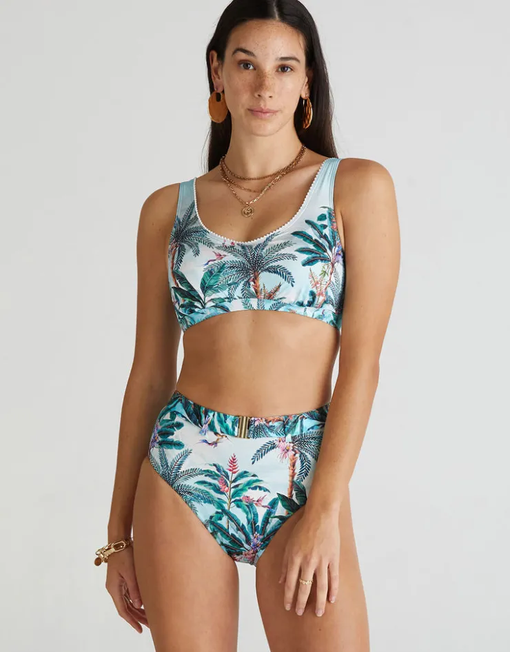 Aqua Blu Muse Lucy D/DD Cup Bikini Top - Multi Hot