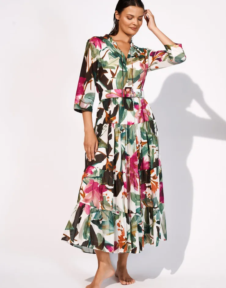 Maryan Mehlhorn Mystic Maxi Shirt Dress - Noble Exotic Fashion