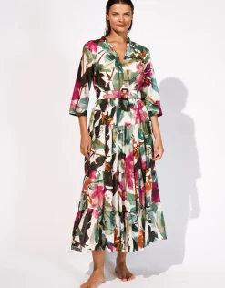 Maryan Mehlhorn Mystic Maxi Shirt Dress - Noble Exotic Fashion