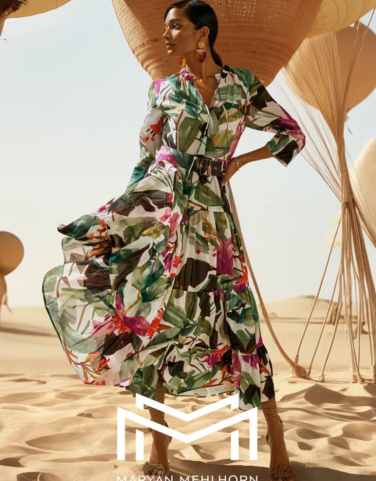 Maryan Mehlhorn Mystic Maxi Shirt Dress - Noble Exotic Fashion