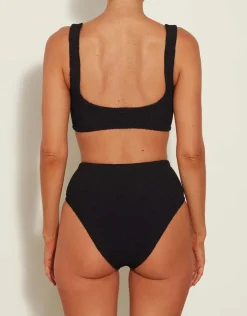 Hunza G Nadine Bikini Set - Black Best