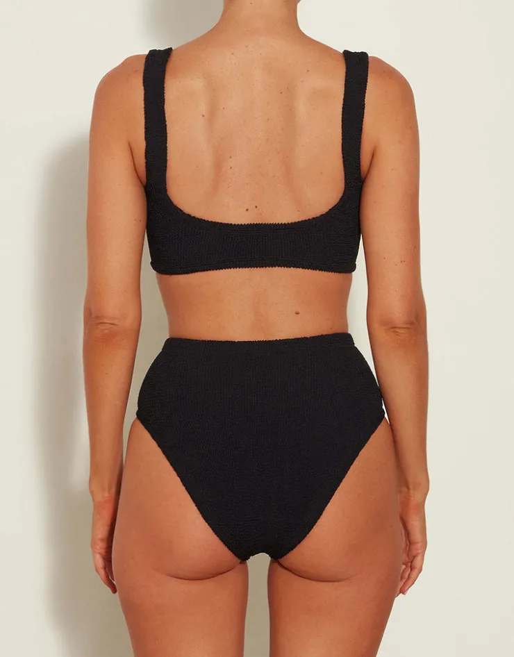 Hunza G Nadine Bikini Set - Black Best
