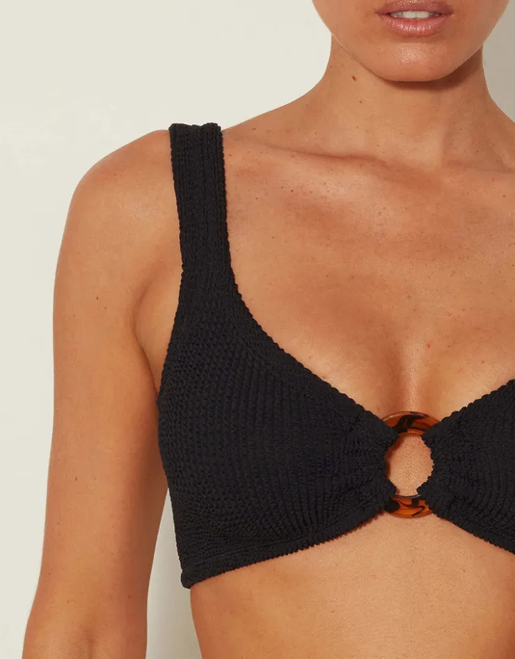 Hunza G Nadine Bikini Set - Black Best