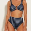 Hunza G Nadine Bikini Set - Navy and White Sale