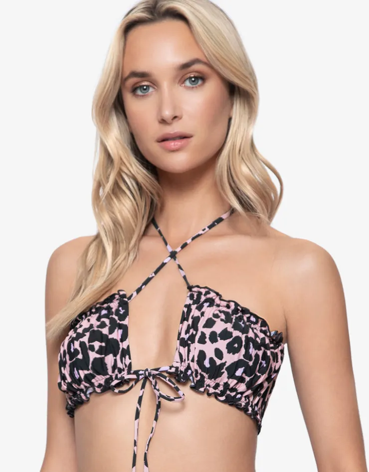 PQ Swim Nala Remi Ruched Bandeau Bikini Top Online