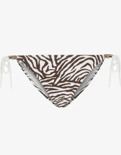 Heidi Klein Namibia Rope Tie Side Pant - Brown/White Fashion
