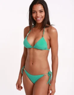 Heidi Klein Namua Rope Tie Side Bikini Bottom - Green Hot