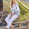 Iconique Naomi Beach Trousers - White Sale