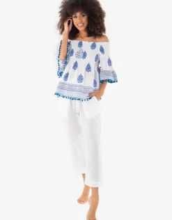 Iconique Naomi Beach Trousers - White Sale
