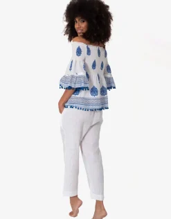 Iconique Naomi Beach Trousers - White Sale