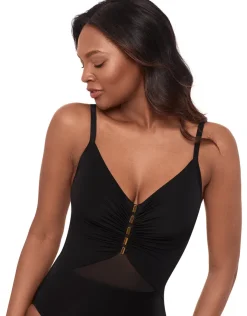 Miraclesuit Network News Mariposa Swimsuit - Black Fashion