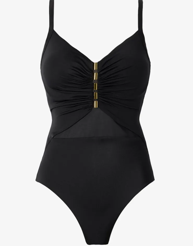 Miraclesuit Network News Mariposa Swimsuit - Black Fashion