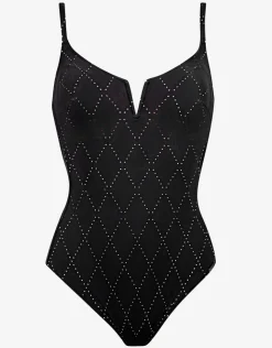 Maryan Mehlhorn Noircraft Moulded Swimsuit - Black Clearance