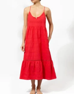 Heidi Klein Numana Scoop Neck Dress - Red New