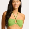 Seafolly Oasis Diamond Wire Bandeau Bikini Top - Sage Online