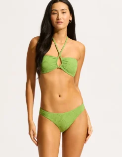 Seafolly Oasis Diamond Wire Bandeau Bikini Top - Sage Online