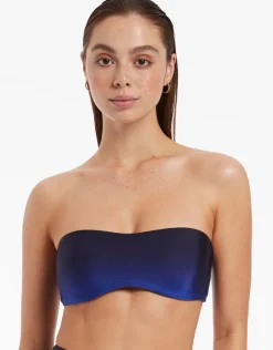 Jets Oia Sunset Minimal Bandeau Bikini Top - Ocean Sale